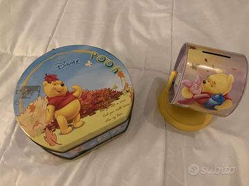 Set salvadanaio e scatola di latta Winnie the Pooh