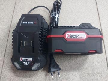 caricabatterie parkside + batteria 4ah