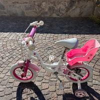 Bici Bicicletta Bambina Rosa 12 Pollici 3 4 5 Anni