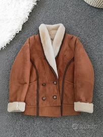 Cappotto Montone Shearling Vintage anni '80