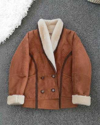 Cappotto Montone Shearling Vintage anni '80
