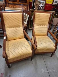 Coppia poltrone vecchie