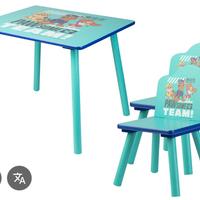 Tavolo bimbi + 2 sedie Paw Patrol