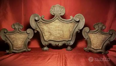 Magnifico Trittico di Cartagloria 1600 – sec. XVII