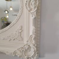 Specchio shabby chic bianco