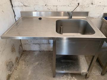 Lavello professionale acciaio inox