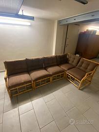 divano in bambu scomponibile