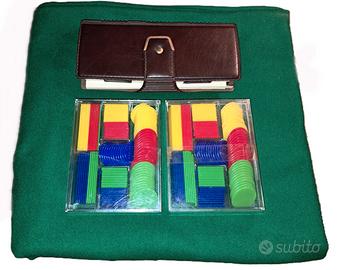 Set tavolo gioco carte professionale anni 70