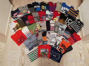 Magliette manica lunga bimbo da 5 a 10 anni