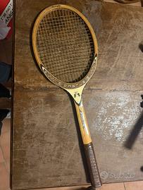 Racchetta da tennis vintage in legno – anni ’70