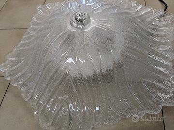 PLAFONIERA VETRO STILE MURANO 2 LUCI