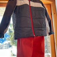 Tuta sci giacca e pantaloni bambino 6-10 anni