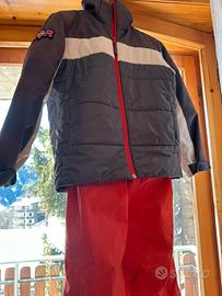 Tuta sci giacca e pantaloni bambino 6-10 anni