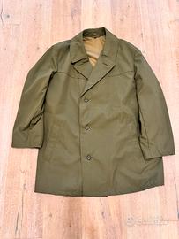Trench uomo verde militare