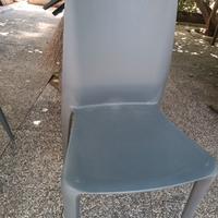 3 sedie in resina casa giardino 