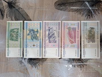 banconote rublo Bielorussia 