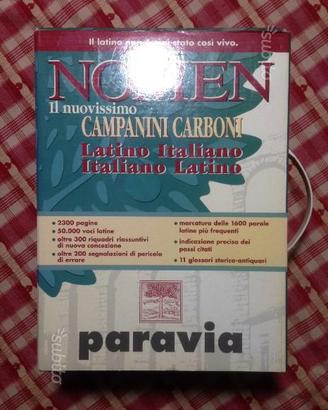 dizionario latino italiano CAMPANINI CARBONI