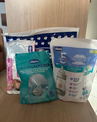 Set Chicco biberon e ciuccio