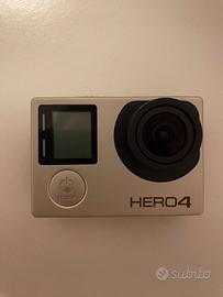 Gopro Hero 4 silver 12MP 4K 1080p + accessori