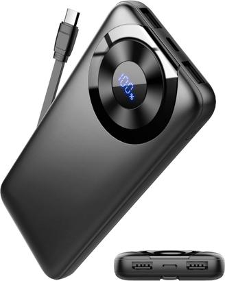 POWER BANK 1000 mAh 3A USB Type C Nuovo Imballato