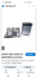 home theatre  sohy dav-550 master 5.1 ch full
