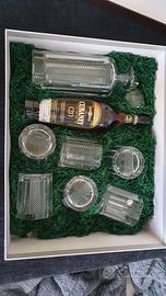 Servizio in cristallo di Boemia per rum o whisky