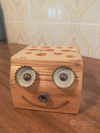 PORTAPENNE in LEGNO ARTIGIANALE