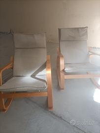 sedie a dondolo da giardino 