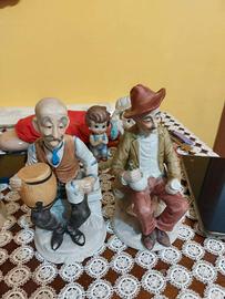 Coppia vintage porcellana vecchietti Capodimonte
