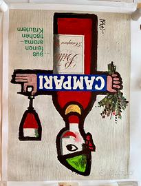 Campari Bitter poster pubblicitario - Vintage