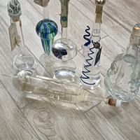 bottiglie vetro soffiato da collezione