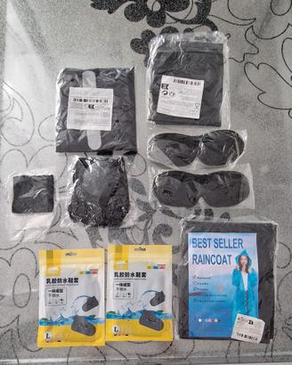 set accessori da pioggia 