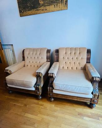 Set Salotto Classico: Divano e 2 Poltrone
