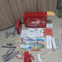 Nintendo Wii Limited Edition Red + Videogames