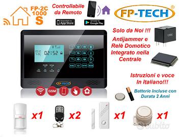 Antifurto allarme casa kit con combinatore gsm wir