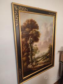 dipinto olio su tela, Mantelli, scheda tecnica nel