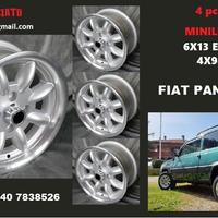 Cerchi Minilite 6x13 4x98 et13 fiat panda raid 4x4