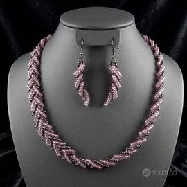 Collana Vintage Bohémien Orecchini artigianale