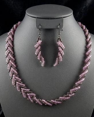 Collana Vintage Bohémien Orecchini artigianale