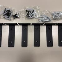 6 staffe galvanizzate in ghisa per mensole