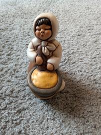 THUN - Donna con paiolo - Presepe  Vintage 2000 