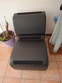 Poltroncine modulari in pelle con cuscino