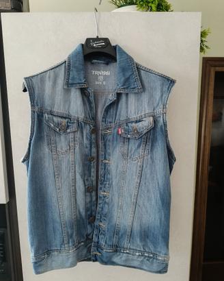 Smanicato Gilet Jeans TRN1961 Taglia S