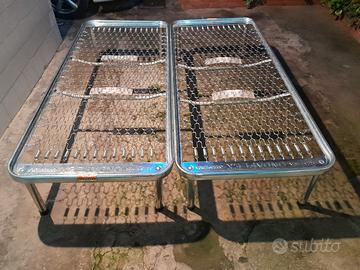 2 Reti Letto 80x190 h39,5cm Molle Ortopediche