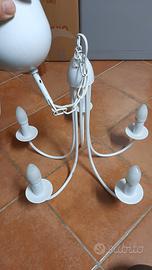 lampadario dipinto di.bianco