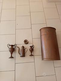Lotto/oggettistica in rame da collezione