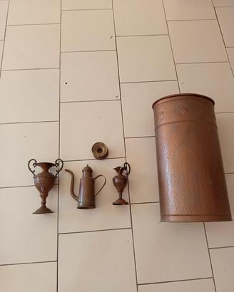 Lotto/oggettistica in rame da collezione