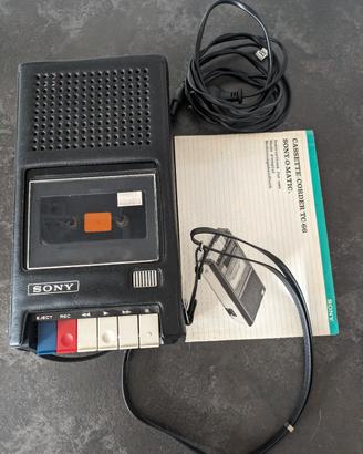 Sony tc-66, lettore registratore cassette vintage