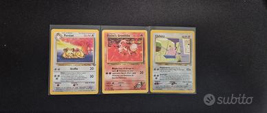 Lotto Carte Pokemon Neo Genesis, Gym Heroes,Jungle