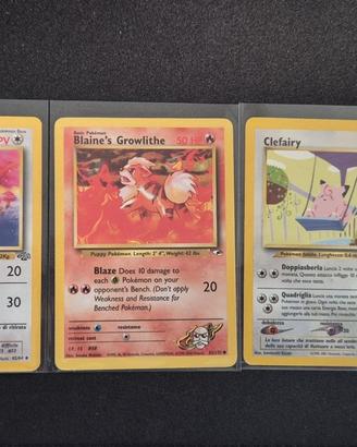 Lotto Carte Pokemon Neo Genesis, Gym Heroes,Jungle